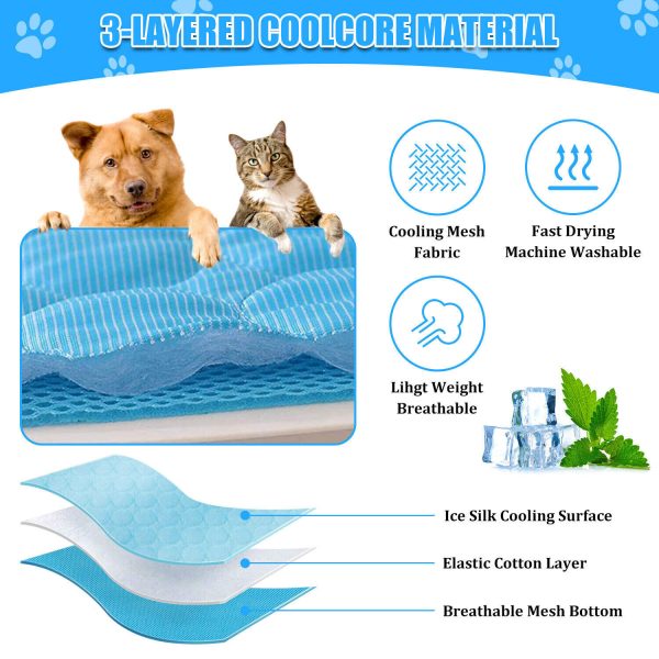 Pet Cooling Mat Cool Pad Cushion Dog Cat Puppy - Image 8