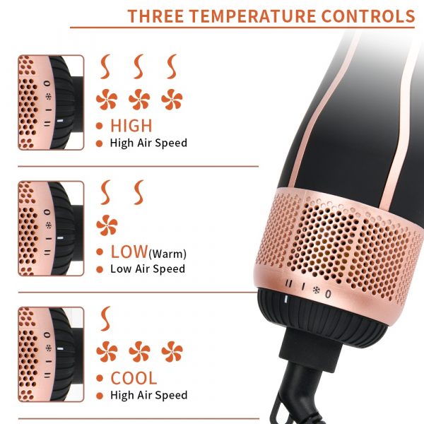 Wholesale 3 In 1 Electric Blow Dry Brush One Step Hair Dryer High Power - Image 5