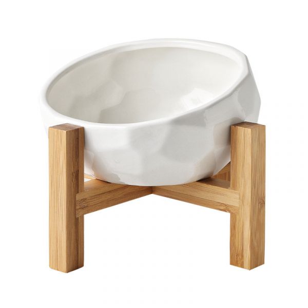 Pet bowl oblique mouth cat bowl food bowl dog - Image 5