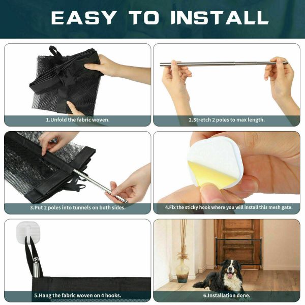 Pets Dog Cat Baby Safety Gate Mesh - Image 7