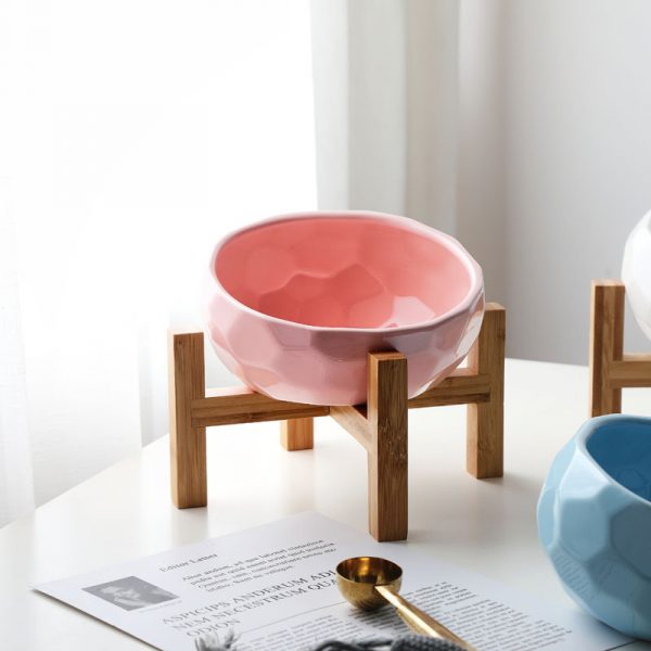 Pet bowl oblique mouth cat bowl food bowl dog - Image 4
