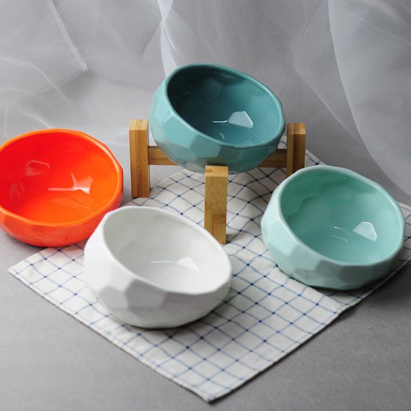 Pet Supplies Bowl Ceramic Cat Bowl Dog