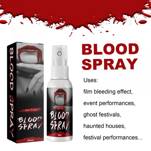 Halloween Blood Splatter, Easy To Use Blood Effects Makeup Kit - Image 5