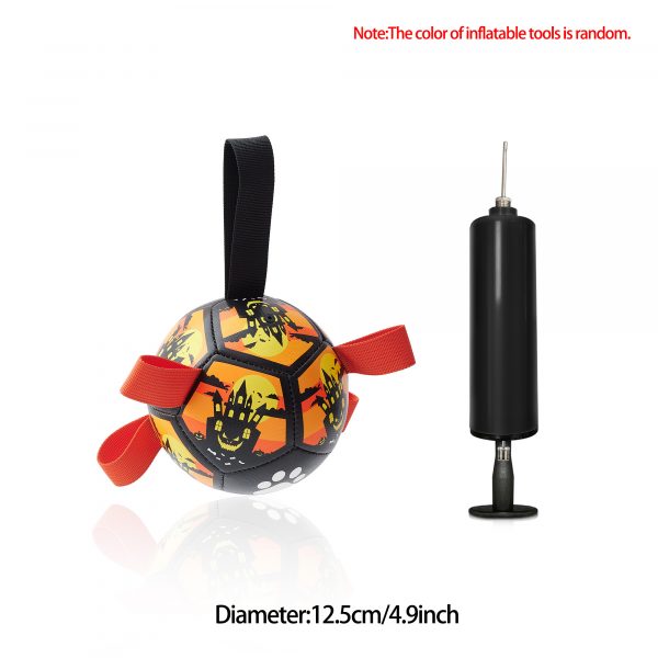 Interactive Dog Toys, Dog Soccer Ball With Straps - Image 8