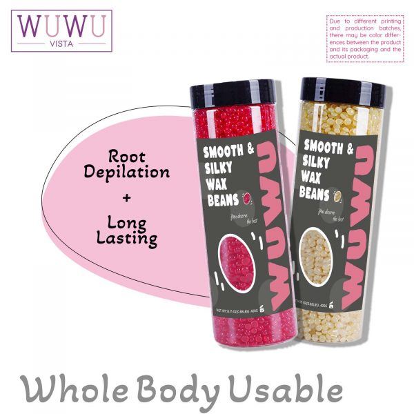 Hard Wax Beads 1600g Set, 400G X 4 Bottles - Image 3