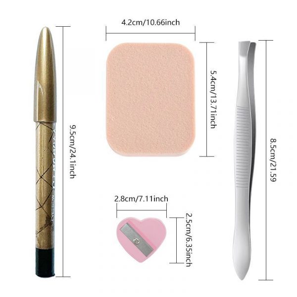 WEL-045 Eyebrow Trimming Knife Four-piece Tool - Image 6