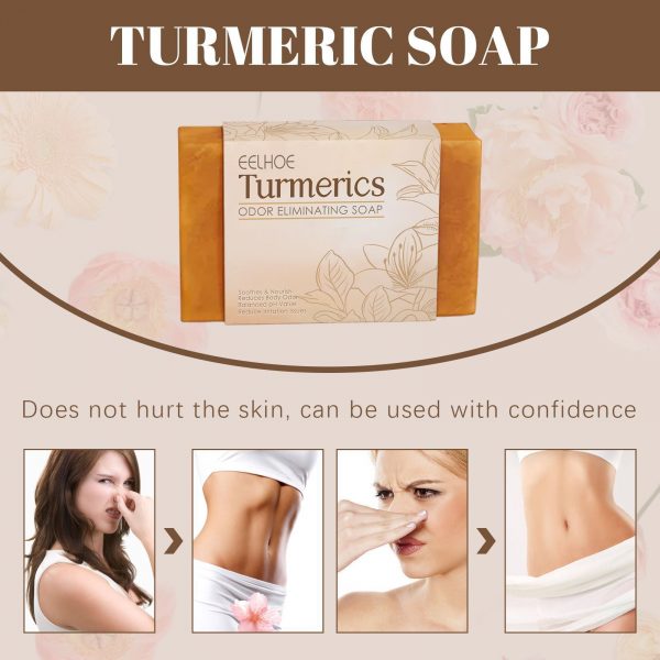 EELHOE Turmeric Cleansing Soap
Moisturizing Skin Women's Body - Image 2
