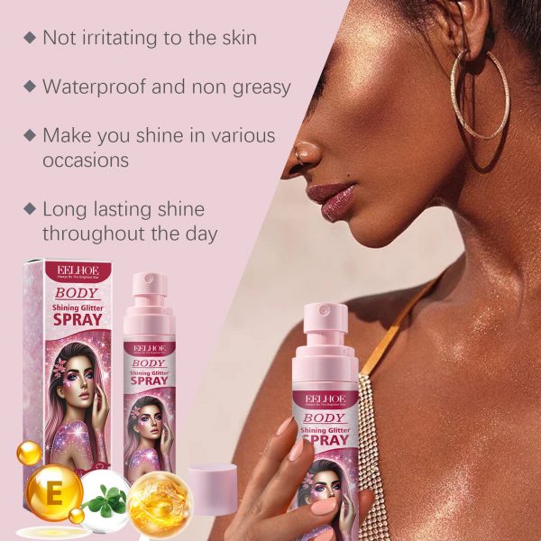 Eelhoe Stage Makeup Glitter Spray Facial Clavicle - Image 4