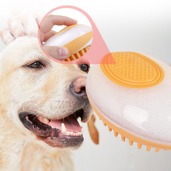 Dog Cat Bath Brush 2-in-1 Pet SPA Massage Comb - Image 3