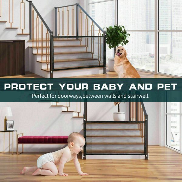 Pets Dog Cat Baby Safety Gate Mesh - Image 9