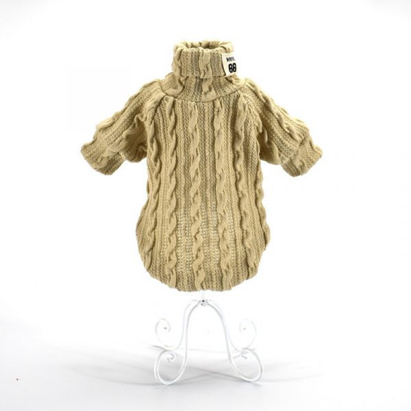 Dog Sweater Turtleneck Solid Color Dogs Clothe - Image 10