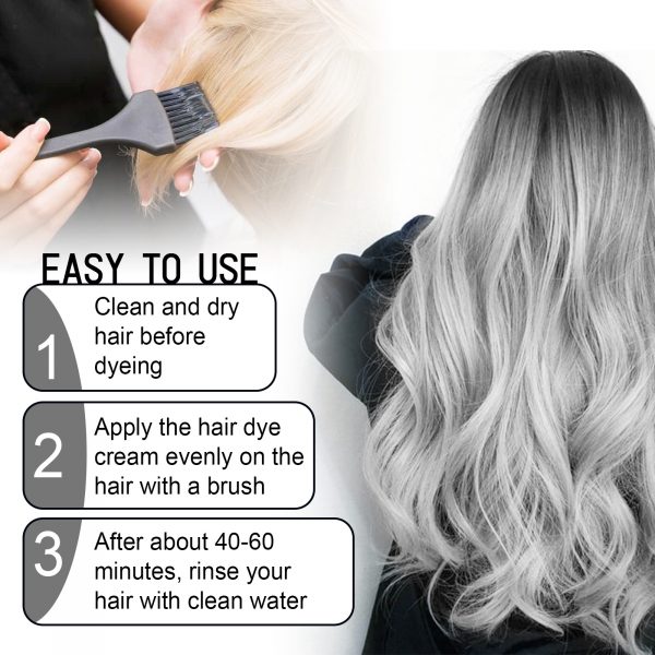 EELHOE Gray Hair Cream Natural Hair Color Long Lasting No Hair - Image 6