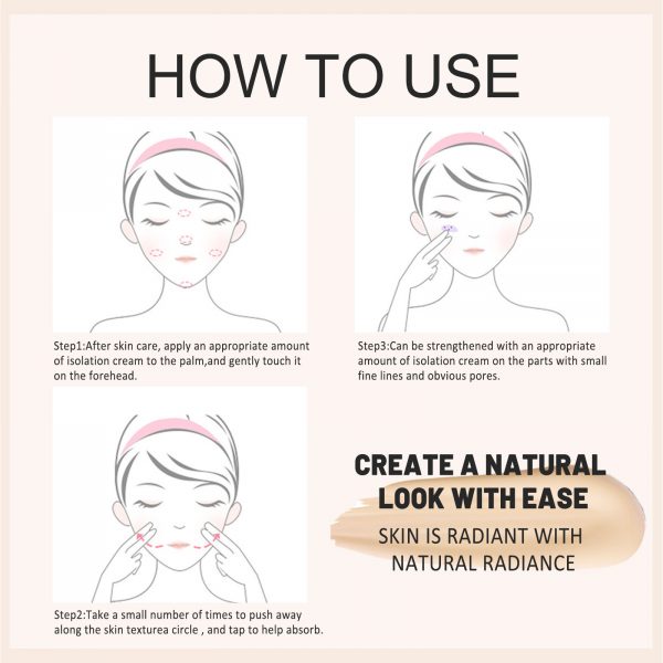 EELHOE Pre-Makeup Primer, A Moisturizing, Concealing - Image 2