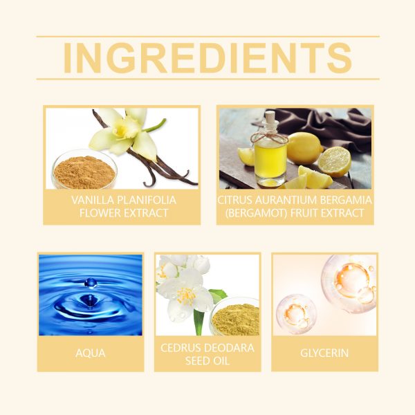 EELHOE Vanilla Body Hair Perfume Spray
Fragrance Floral Fragrance Ladies Niche Perfume Spray - Image 3