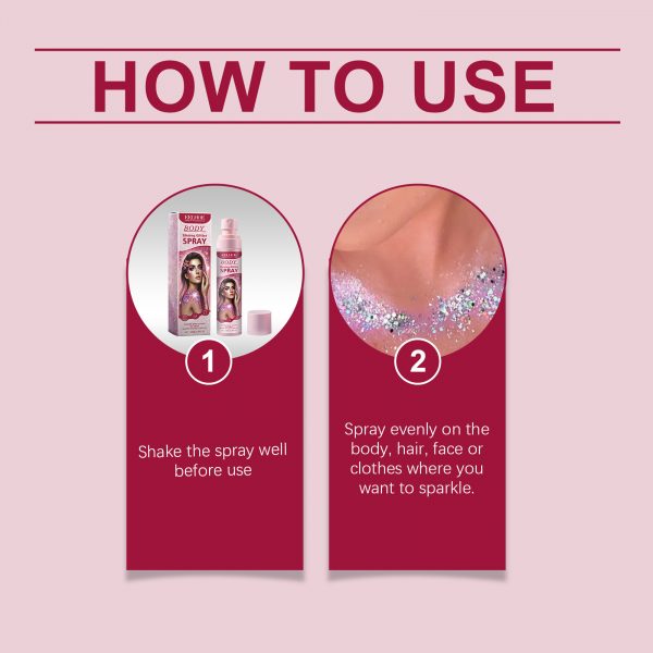 Eelhoe Stage Makeup Glitter Spray Facial Clavicle - Image 2