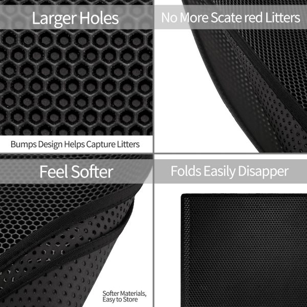 Kitty Cat Litter Mat Trapping Honeycomb Double Layess - Image 5