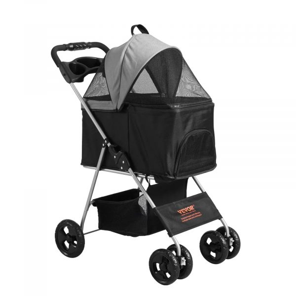 VEVOR Pet Stroller, A Four-wheeled Rotating Dog - Image 4