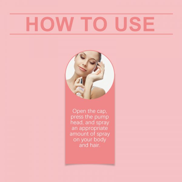 EELHOE Rose Body Hair Eau De Parfum Spray - Image 3