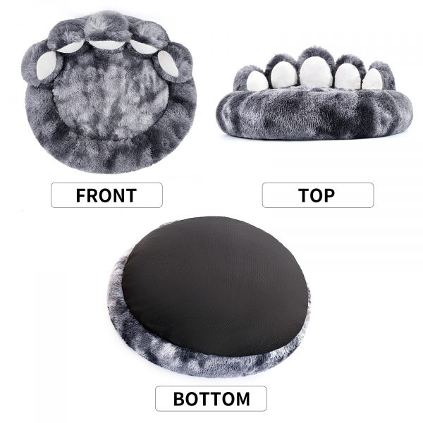 Cute Dog Bear Paw Shape Dog Bed, Dog Beds - Image 7