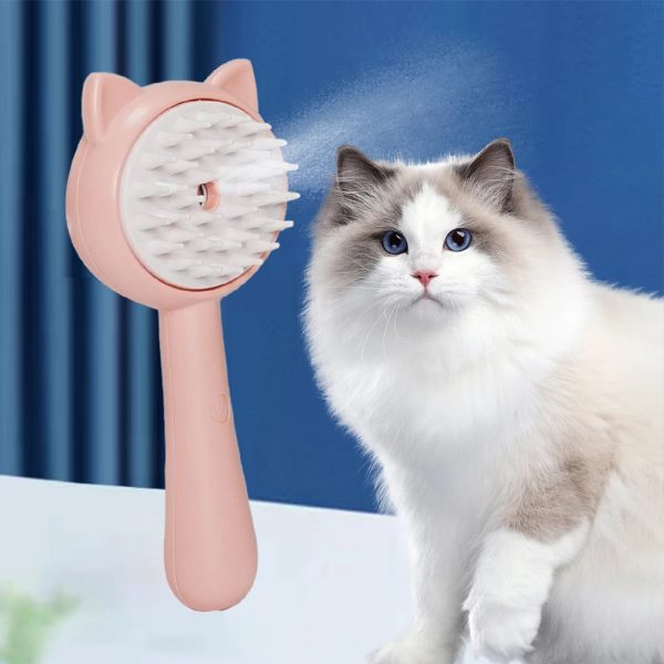 Hair Cleaning Brush With Mist Multifunctional Cat - Image 5