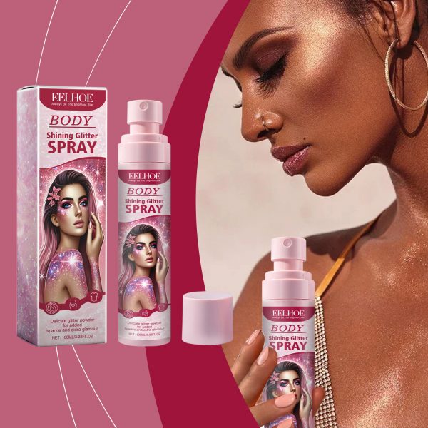 Eelhoe Stage Makeup Glitter Spray Facial Clavicle