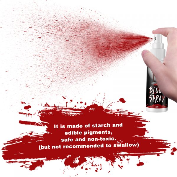 Halloween Blood Splatter, Easy To Use Blood Effects Makeup Kit - Image 2