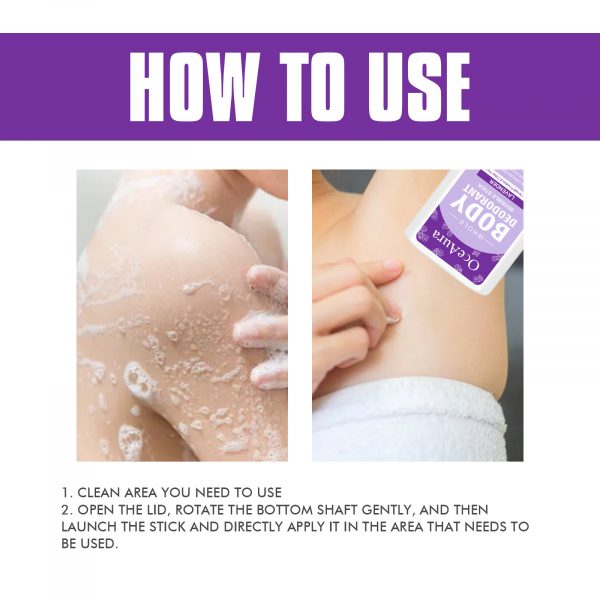 OceAura Lavender Body Deodorant Stick Body Fragrance - Image 2