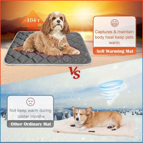 Dog Cat Bed, Cat Dog Non-Slip Mat, Extra Warm ThermaL - Image 6