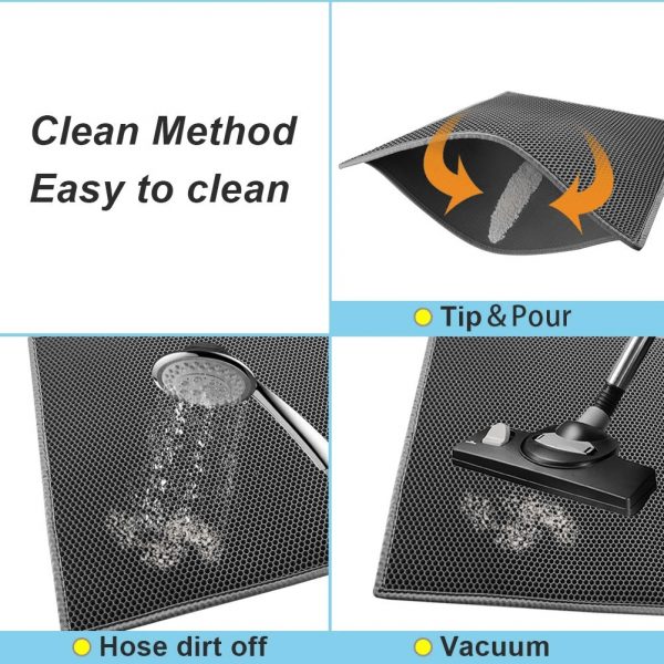 Kitty Cat Litter Mat Trapping Honeycomb Double Layess - Image 2