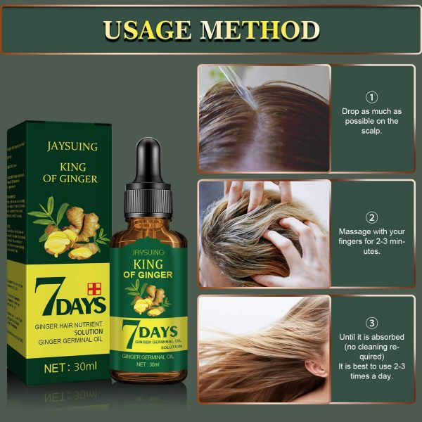 Jaysuing Ginger Hair Treatment Oil Refreshing - Image 6