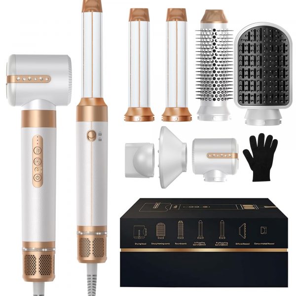 Blow Dryer Brush 7 In ONE, 110,000 RPM High-Speed Negative Ionic