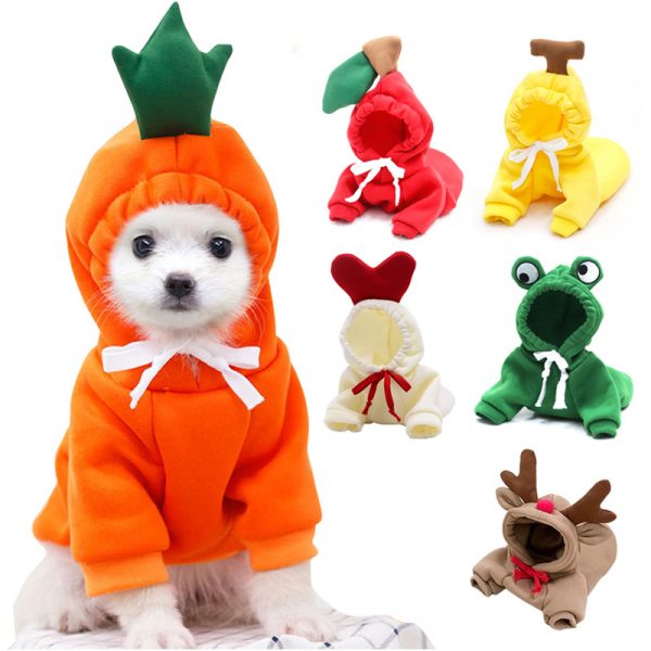 Cute Fruit Dog Clothes For Small Dogs Hoodies - Image 4