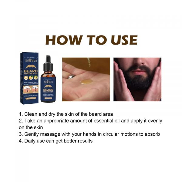EELHOE Beard Care Oil - Strengthen And Nourish Beard Roots - Image 5