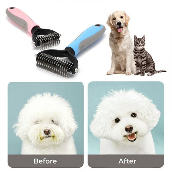 Grooming Brush For Pet Dog Cat Deshedding Tool