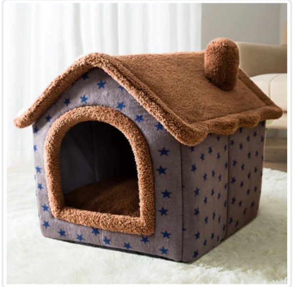 Foldable Dog House Pet Cat Bed Winter Dog - Image 6