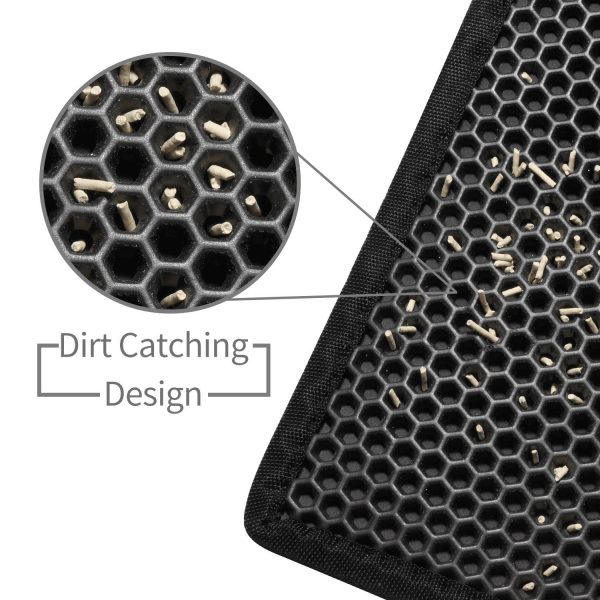 Kitty Cat Litter Mat Trapping Honeycomb Double Layess - Image 7