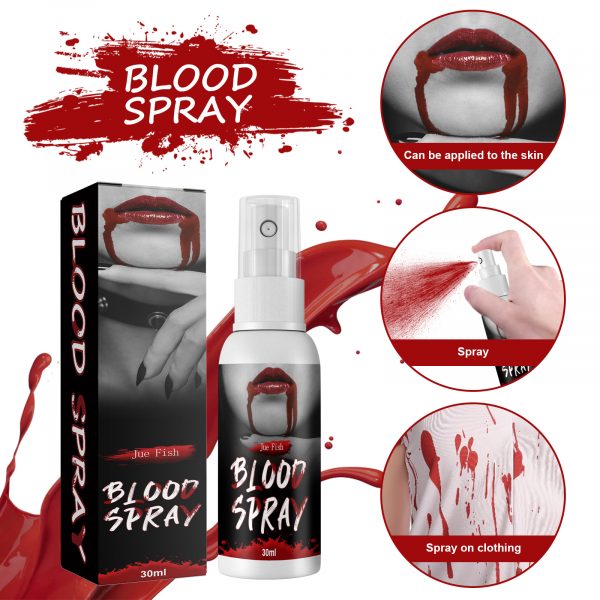 Halloween Blood Splatter, Easy To Use Blood Effects Makeup Kit - Image 4