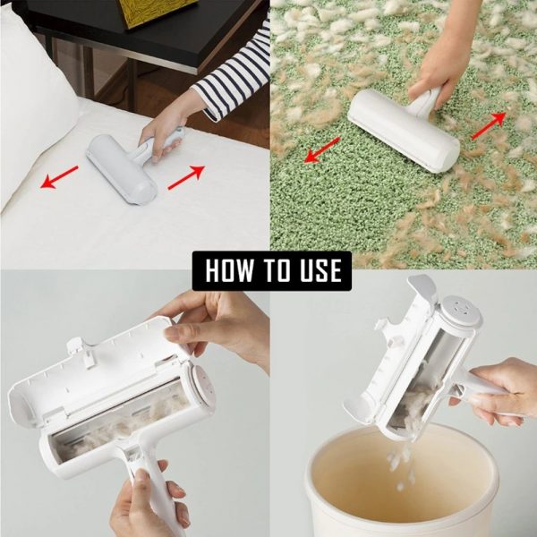 Pet Hair Roller Remover Lint Brush 2-Way - Image 2