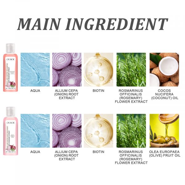 OUHOE Onion Biotin Rosemary Shampoo Set - Image 2