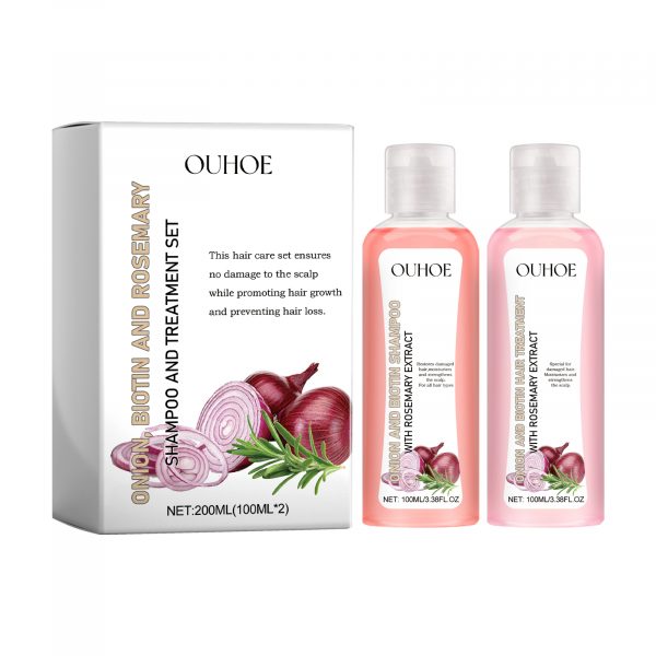 OUHOE Onion Biotin Rosemary Shampoo Set - Image 3