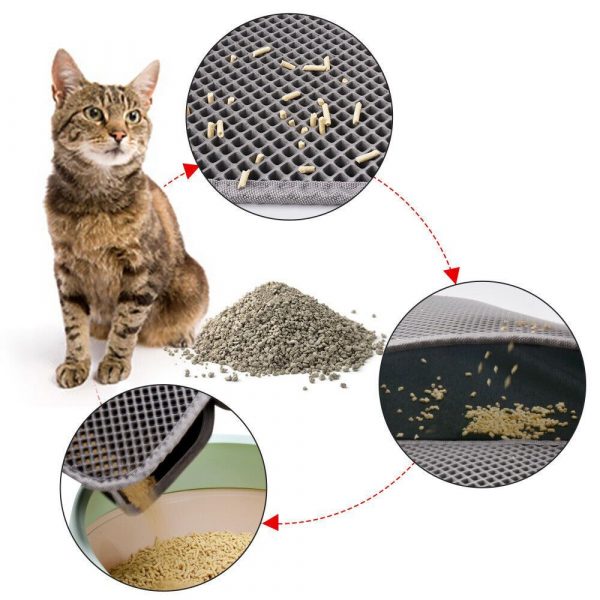 Kitty Cat Litter Mat Trapping Honeycomb Double Layess - Image 9